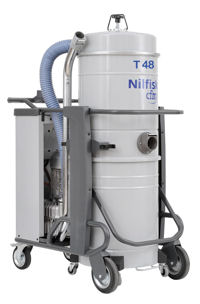 Nilfisk T48 Industrial Self-Cleaning Dust Extractor, 3-Phase.